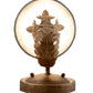 Meyda Lighting Esther 6" Autumn Leaf Wall Sconce With Black Textrene Shade