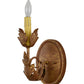 Meyda Lighting Esther 6" Autumn Leaf Wall Sconce With Black Textrene Shade