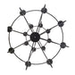 Meyda Lighting Estrella 45" 16-Light 2-Tier Antique Iron Gate Chandelier With Amber Faux Candlelight