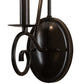 Meyda Lighting Estrella 5" Timeless Bronze Wall Sconce