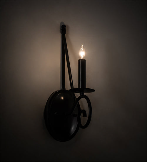 Meyda Lighting Estrella 5" Timeless Bronze Wall Sconce