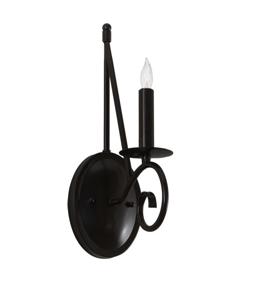 Meyda Lighting Estrella 5" Timeless Bronze Wall Sconce