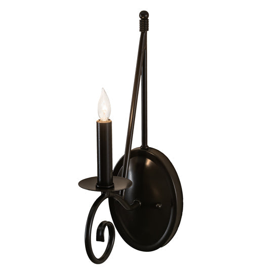 Meyda Lighting Estrella 5" Timeless Bronze Wall Sconce