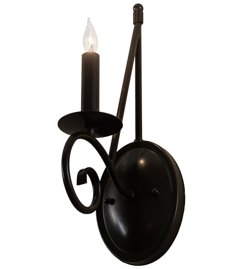 Meyda Lighting Estrella 5" Timeless Bronze Wall Sconce