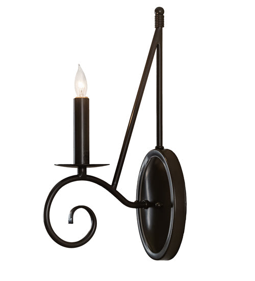 Meyda Lighting Estrella 5" Timeless Bronze Wall Sconce
