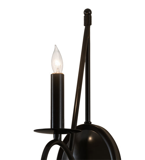 Meyda Lighting Estrella 5" Timeless Bronze Wall Sconce