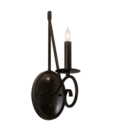 Meyda Lighting Estrella 5" Timeless Bronze Wall Sconce