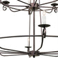 Meyda Lighting Estrella 60" 24-Light 3-Tier Mahogany Bronze Chandelier With White Faux Candlelight