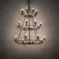 Meyda Lighting Estrella 60" 24-Light 3-Tier Timeless Bronze Chandelier