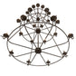 Meyda Lighting Estrella 60" 24-Light 3-Tier Timeless Bronze Chandelier