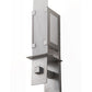 Meyda Lighting Estructura 4" Nickel Wall Sconce With Whitestone Idalight Shade Glass