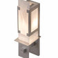 Meyda Lighting Estructura 4" Nickel Wall Sconce With Whitestone Idalight Shade Glass