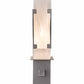 Meyda Lighting Estructura 4" Nickel Wall Sconce With Whitestone Idalight Shade Glass
