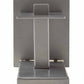 Meyda Lighting Estructura 4" Nickel Wall Sconce With Whitestone Idalight Shade Glass