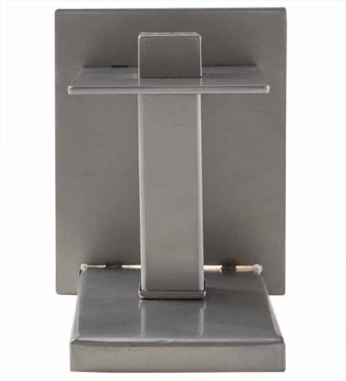 Meyda Lighting Estructura 4" Nickel Wall Sconce With Whitestone Idalight Shade Glass