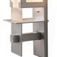 Meyda Lighting Estructura 4" Nickel Wall Sconce With Whitestone Idalight Shade Glass
