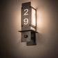 Meyda Lighting Estructura 7" 2-Light Pewter Personalized Wall Sconce With Whitestone Idalight Shade