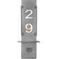 Meyda Lighting Estructura 7" 2-Light Pewter Personalized Wall Sconce With Whitestone Idalight Shade