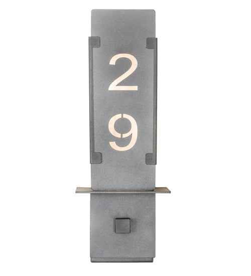 Meyda Lighting Estructura 7" 2-Light Pewter Personalized Wall Sconce With Whitestone Idalight Shade