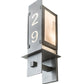 Meyda Lighting Estructura 7" 2-Light Pewter Personalized Wall Sconce With Whitestone Idalight Shade