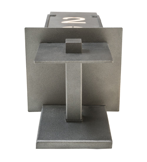 Meyda Lighting Estructura 7" 2-Light Pewter Personalized Wall Sconce With Whitestone Idalight Shade
