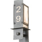 Meyda Lighting Estructura 7" 2-Light Pewter Personalized Wall Sconce With Whitestone Idalight Shade