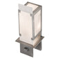 Meyda Lighting Estructura 7" 2-Light Pewter Wall Sconce With Whitestone Idalight Shade Glass