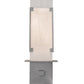 Meyda Lighting Estructura 7" 2-Light Pewter Wall Sconce With Whitestone Idalight Shade Glass