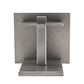 Meyda Lighting Estructura 7" 2-Light Pewter Wall Sconce With Whitestone Idalight Shade Glass