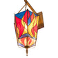 Meyda Lighting Eternal Light 12" Gold Wall Sconce With Multi-Colored Stained Shade Glass