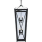 Meyda Lighting Eures 26" 8-Light Antique Irongate Pendant Light With Clear Crystal Idalight Shade Glass