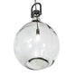Meyda Lighting Euri Tanta 14" Black Chrome Pendant Light With Clear Shade Glass