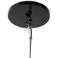 Meyda Lighting Euri Tanta 15" Mirror Black Pendant Light With Clear Shade Glass
