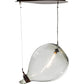 Meyda Lighting Euri Tanta 26" Vintage Copper Pouring Pendant Light With Clear Shade Glass
