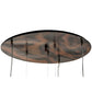 Meyda Lighting Euri Tanta 40" 3-Light Vintage Copper Pouring Cascading Pendant Light With Clear Shade Glass