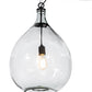 Meyda Lighting Euri Tanta 47" 3-Light Oil Rubbed Bronze Cascading Pendant Light With Clear Shade Glass