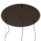 Meyda Lighting Euri Tanta 47" 3-Light Oil Rubbed Bronze Cascading Pendant Light With Clear Shade Glass