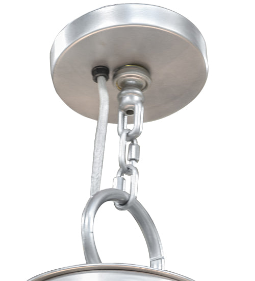 Meyda Lighting Everett 84" 21-Light 3-Tier Nickel Chandelier With White Shade Glass