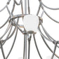 Meyda Lighting Everett 84" 21-Light 3-Tier Nickel Chandelier With White Shade Glass