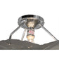 Meyda Lighting Evolvulus 17" Chrome Canopy Semi-flush Mount Ceiling Light