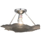 Meyda Lighting Evolvulus 17" Chrome Canopy Semi-flush Mount Ceiling Light