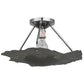 Meyda Lighting Evolvulus 17" Chrome Canopy Semi-flush Mount Ceiling Light