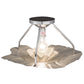 Meyda Lighting Evolvulus 17" Chrome Canopy Semi-flush Mount Ceiling Light