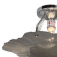Meyda Lighting Evolvulus 17" Chrome Canopy Semi-flush Mount Ceiling Light