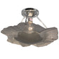 Meyda Lighting Evolvulus 17" Chrome Canopy Semi-flush Mount Ceiling Light