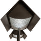 Meyda Lighting Exeter 24" 2-Light Bronze Banker's Table Lamp With Hailstone Rain Idalight Shade