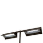 Meyda Lighting Exeter 24" 2-Light Bronze Banker's Table Lamp With Hailstone Rain Idalight Shade