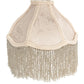 Meyda Lighting Fabric & Fringe 6" Recurve Ivory Fabric Shade