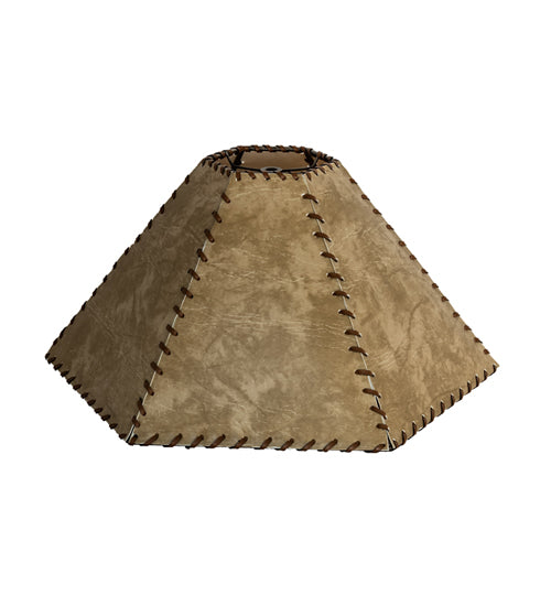 Meyda Lighting Fabric & Rawhide 16" Beige Textrene Shade