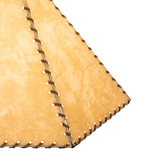 Meyda Lighting Fabric & Rawhide 16" Beige Textrene Shade